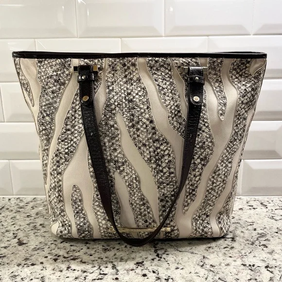 Brahmin Medium Asher Tote in Crème Solmar Colorway EUC - Picture 1 of 17